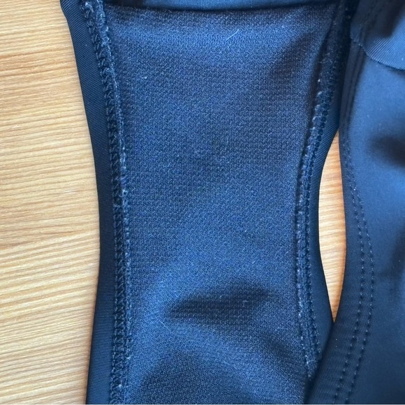 Aqua Green XL black geometric print tie neck one piece halter swimsuit - Picture 12 of 12